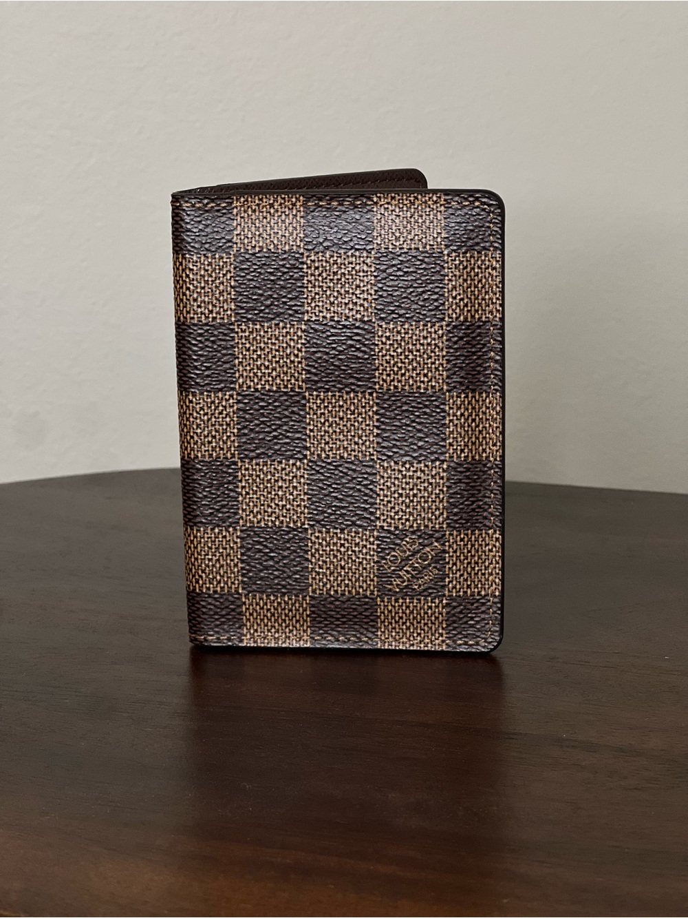 AUTHENTIC Louis Vuitton Pocket Organizer in Damier Ebene